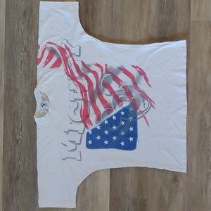 Vintage Mickey & Co Mickey Mouse Flag Graphic T-Shirt Size XL